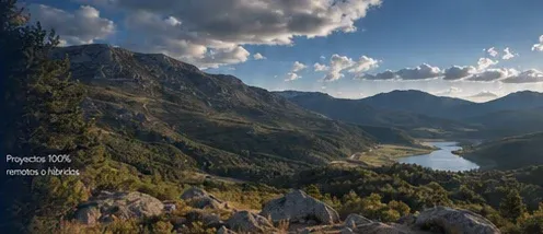Paisaje de montaña de la Sierra Noroeste de Madrid